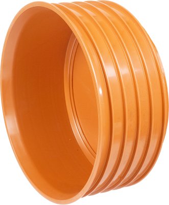 Korek zewnętrzny kanalizacji zewnętrznej K2-Kan ID PP bez uszczelki, zewnętrzny na rurę, oranż 800 Kaczmarek 1041373000